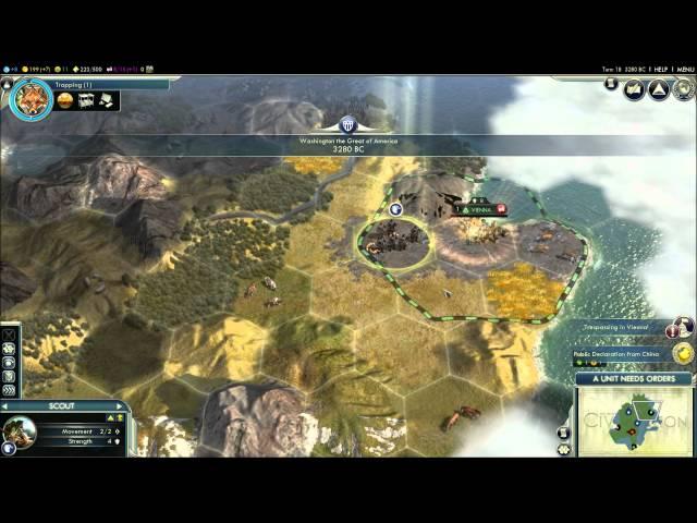 How to Play Civilization V - Beginner's Tutorial Guide w/ Commentary for New Players to Civ 5 1080p