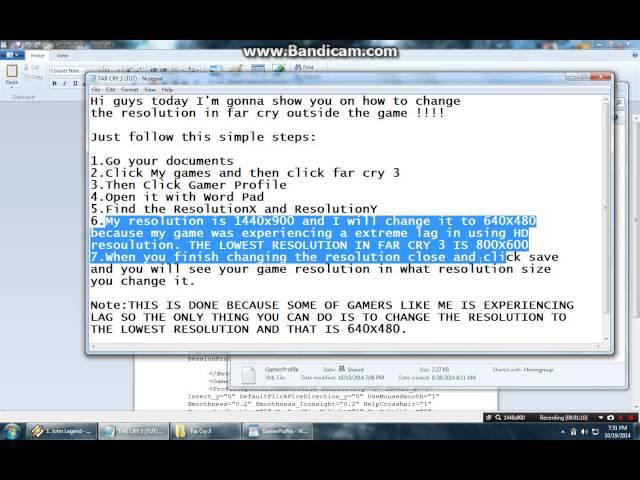 How to Change Resolution of ANY FAR CRY GAME || OUTSIDE!!!!