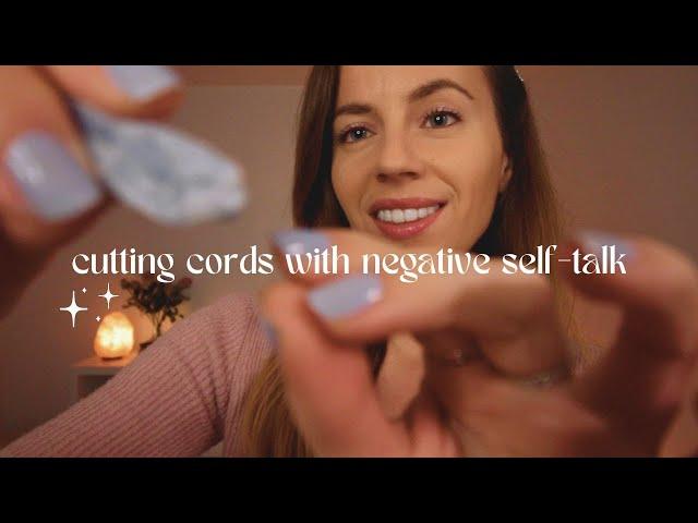 ASMR REIKI cutting cords with negative self-talk (extremely tingly energy cleanse for sleep)