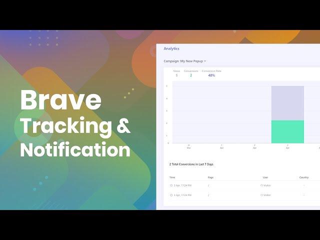 Setting Up Tracking and Notifications in Brave