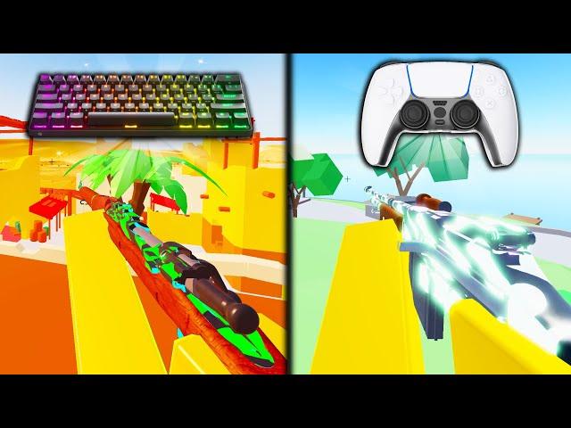 Keyboard VS Controller.. (Roblox Arsenal)