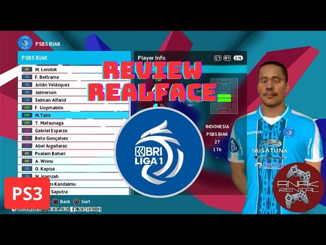 REVIEW REAL FACE BRI LIGA 1 PES 2025 BITBOX PATCH PS3