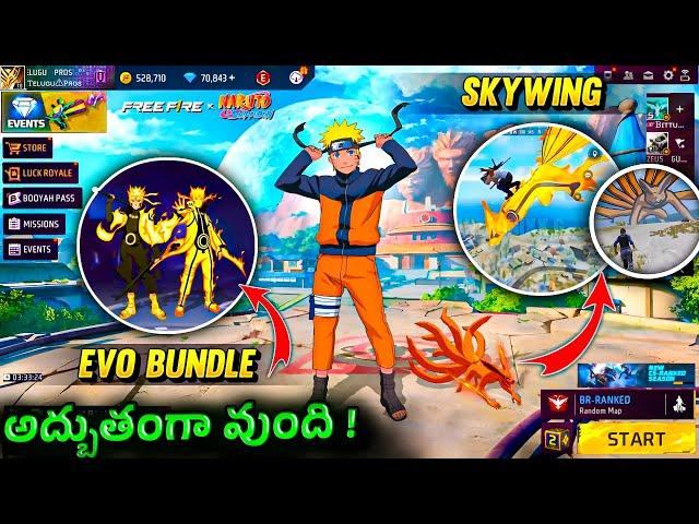 Free Fire X Naruto Collaboration | Kurama Skywing | Naruto Evo Bundle | Naruto Confirm Date 