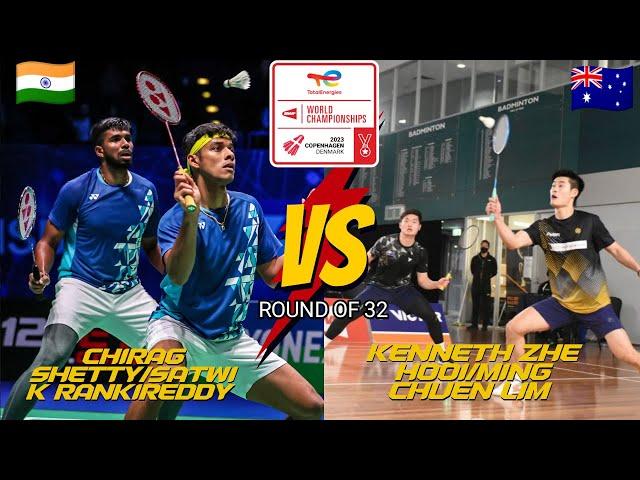 Chirag Shetty/Satwik Rankireddy Vs Kenneth Zhe Hooi/Ming Chuen Round Of 32 World Championship 2023