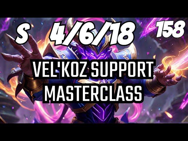 Vel'koz support gameplay Ranked S14 4/6/18 S Vel'KOZ LOL 158 Game, Winning