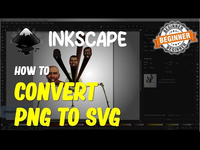 Inkscape How To Convert PNG To SVG