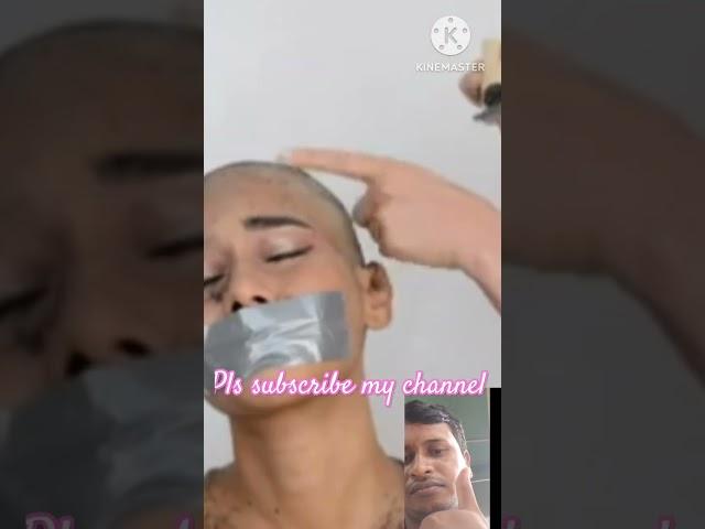 Forced headshave#Girl headshave and eyebrows shave#female eyebrow shave#shortvideo#viral#ytshort