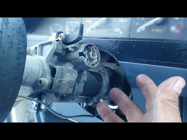 How to remove Ignition switch 1990 ford ranger with no keys