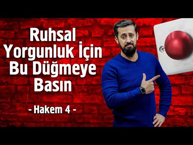 Ruhsal Yorgunluk Nasıl Geçer [Hakem 4 - 30. Lema, 3. Nükte, 3. Nokta]  @Mehmedyildiz