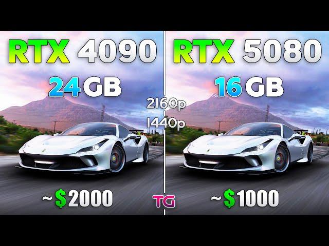 RTX 5080 vs RTX 4090 - Test in 1440p & 4K