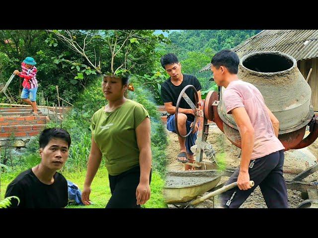 The husband and wife's unexpected meeting, taking dong leaves to sell |Chúc Thị Xuân