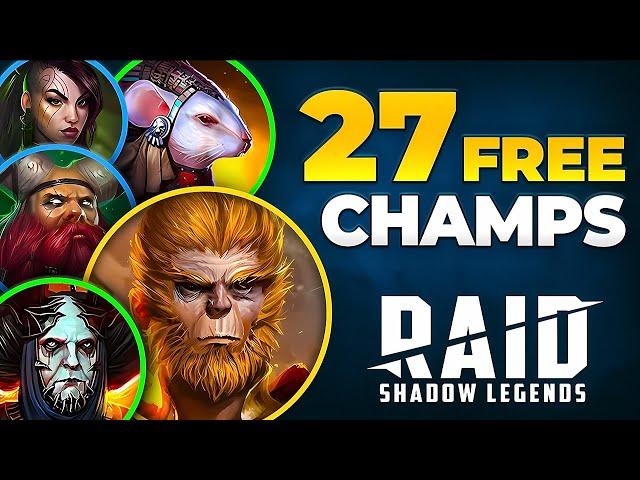 Best Free Epic & Legendary Champions Promo codes  Raid Shadow Legends Tier List  2024