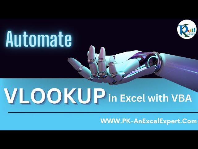 How to automate VLOOKUP in Excel with VBA