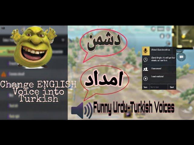 How To Add Funny Quick Voice Chat Language In PUBG MOBILE Hindi|| Turkish