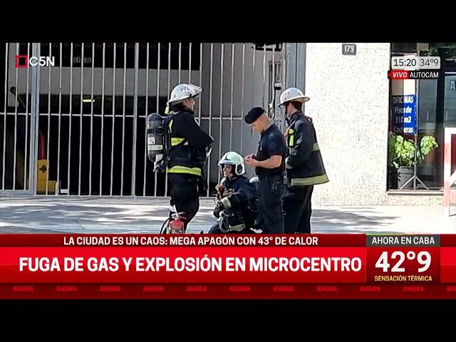 FUGA de GAS y EXPLOSIÓN en MICROCENTRO