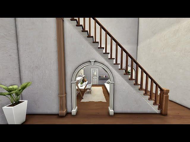 How To Build a Functional Room Under Stairs in The Sims 4