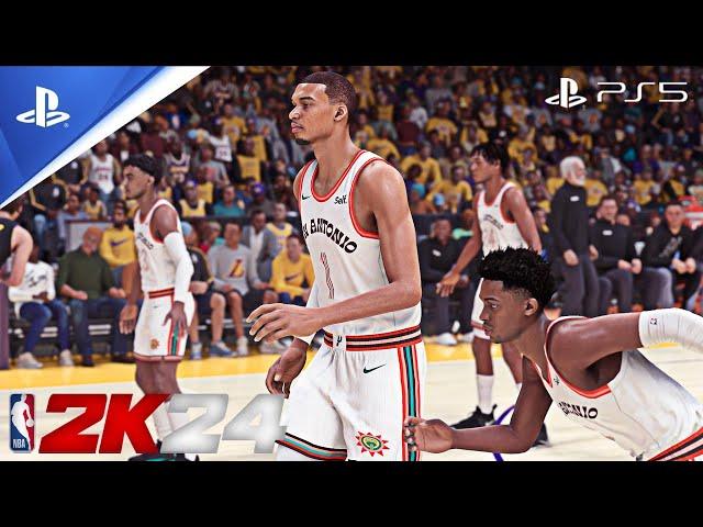 NBA 2K24 Gameplay PS5 - This Spurs Squad Is Special | Spurs vs Lakers