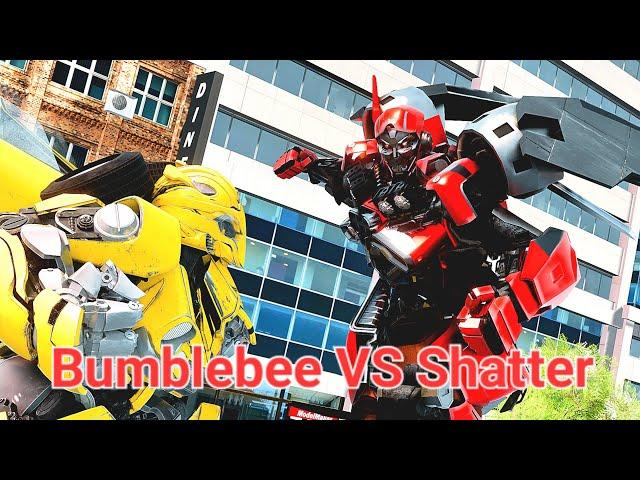 Transformers Bumblebee vs Shatter Fight Animation