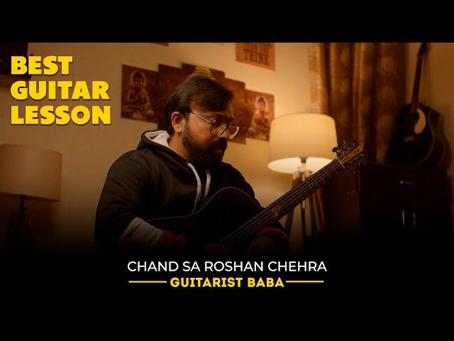 Chand Sa Roshan Chehra - Guitarist Baba | Guitar Lesson By Navneet Sharma