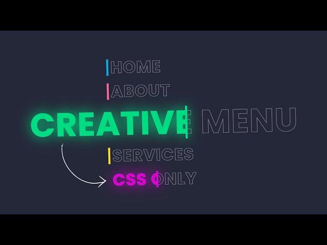 CSS Creative Menu Hover Text Animation Effects | Amazing Animated Text using Html & CSS