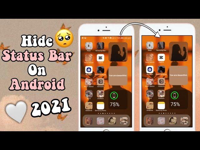 How to hide status bar Android || Hide Status bar || its Snow00