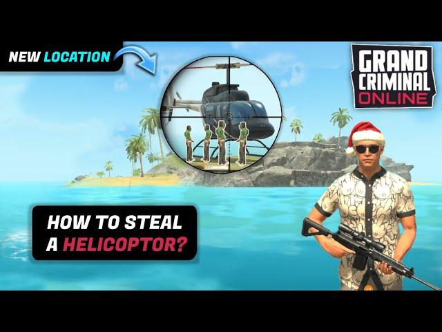 How to STEAL A HELICOPTOR in Grand Criminal Online in the new update 0.9.6 ? NEW LOCATION !!