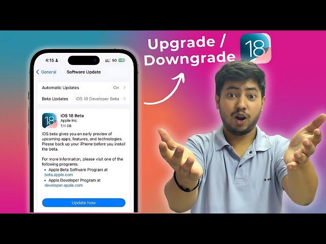 How to Upgrade or Downgrade iOS 18 Public Beta in 5 Minutes| Full Guide 2024