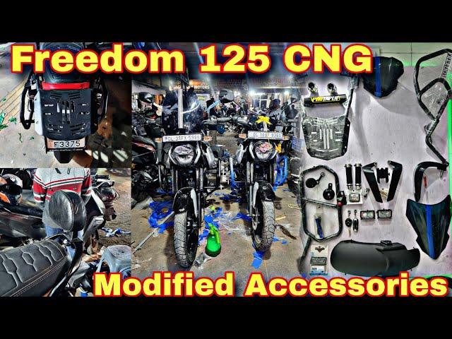 Bajaj Freedom 125 CNG Full Modified  New Back Rest  Plug And Play Modified Accessories