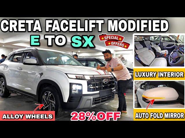 CRETA FACELIFT 2024 MODIFIED BASE E TO SX MODIFIED  5 hyundai parts FREE FREE FREE #cretafacelift