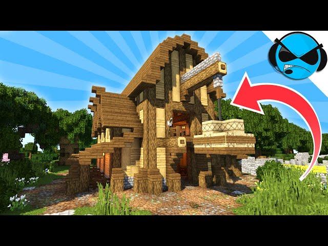 Minecraft: How To Build A Medieval Barn | SIMPLE Survival Barn Storage Tutorial