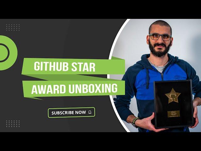 GitHub Star award unboxing - open source + community FTW #Shorts