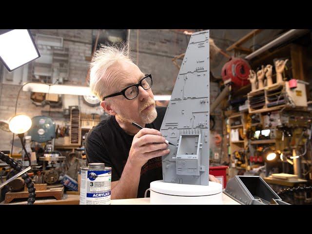 Adam Savage Demonstrates Miniature Spaceship Paneling!