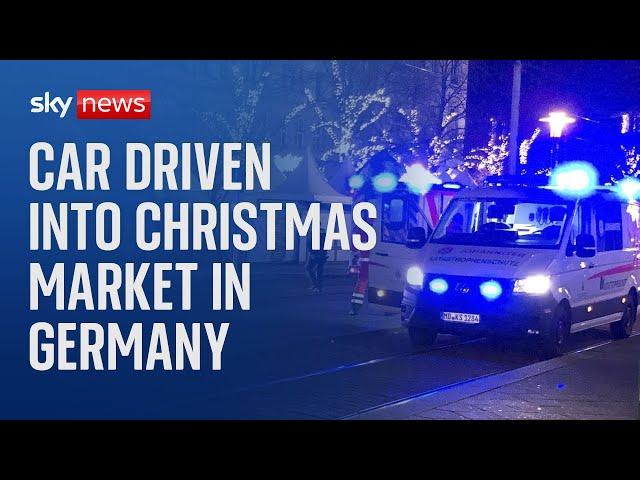 Germany: At least two dead and almost 70 injured after car ploughs into crowd in city of Magdeburg