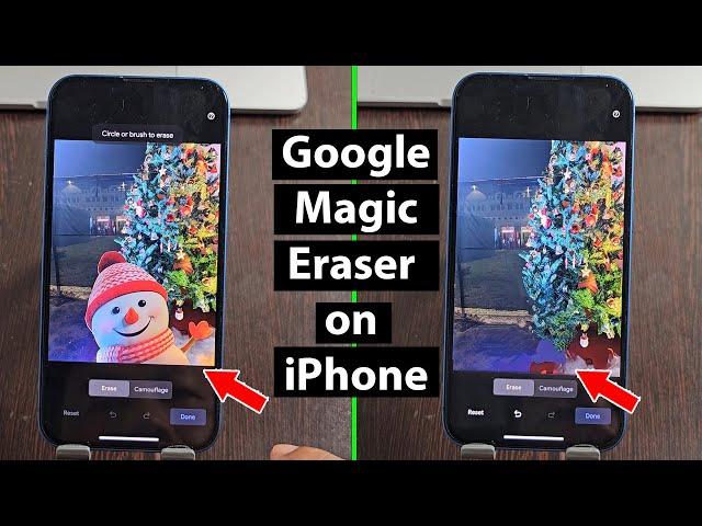 How to use google magic eraser on iphone