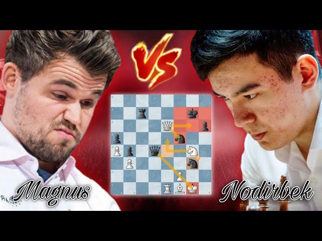 Magnusning takrorlanmas reaksiyasi ! | Magnus vs Nodirbek Superbet Poland 2024