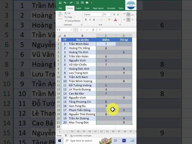 Cách điền dữ liệu cho các ô trống siêu nhanh trong Excel #shorts