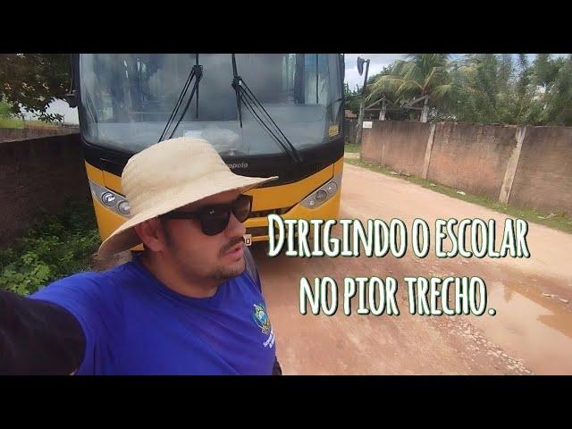 rota mais difícil! Dirigindo ônibus escolar Sênior Midi, Transporte Escolar Zona Rural Ceará.