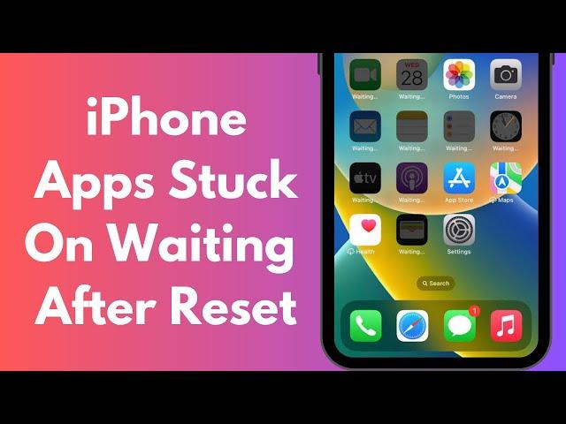 How to Fix iPhone Apps Waiting Not Downloading After Reset | iPhone Apps Waiting After Restore 2024