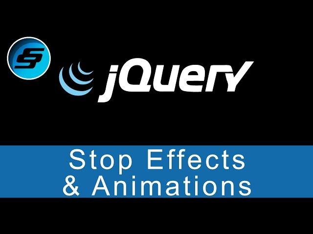 Stop Effects and Animations - jQuery Ultimate Programming Bible