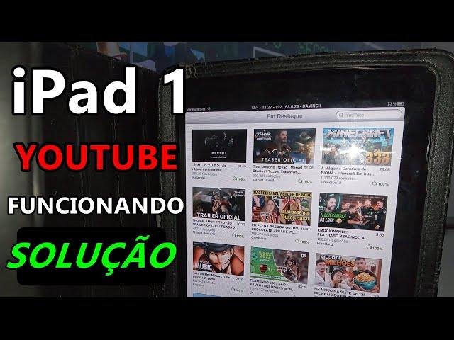 COMO RESTAURAR O YOUTUBE NO IPAD 1ª GERAÇÃO - iOS 5.1.1