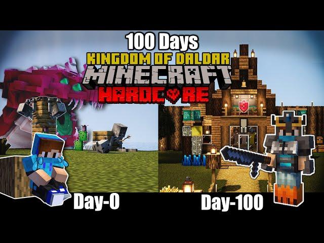 Survived 100 Days THE KINGDOM OF DALDAR in Minecraft Hardcore| (हिंदी)