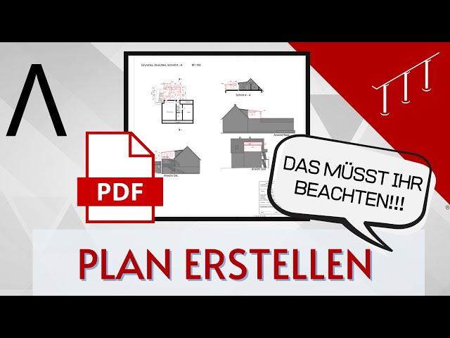 ALLPLAN - Plan erstellen - Bitte beachten!