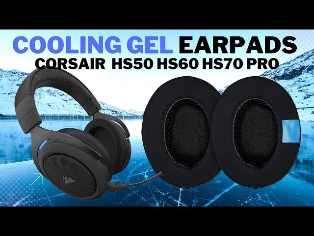 CS Cooling Gel Ear Pad Cushions Upgrade for Corsair HS50 HS60 HS70 PRO Replace Install Repair Foam