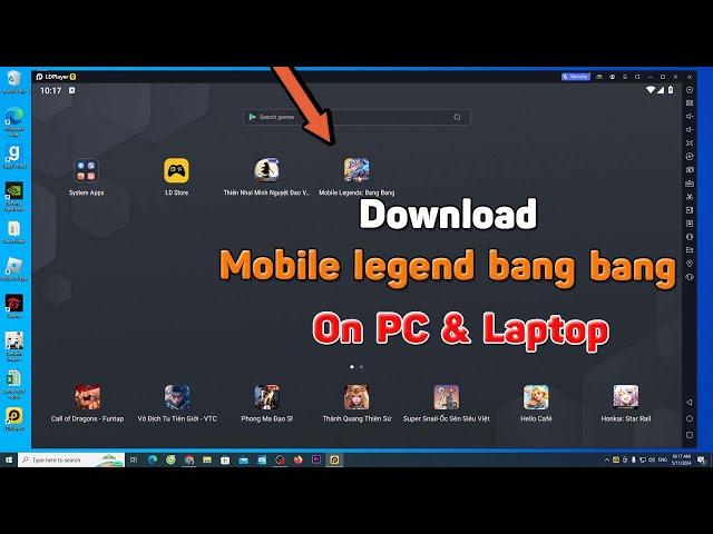 How to download Mobile legend bang bang on pc laptop - How to play mobile legend bang bang on pc