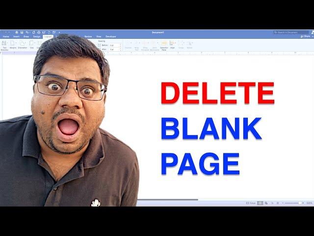 How To Delete Blank Page In Word MAC