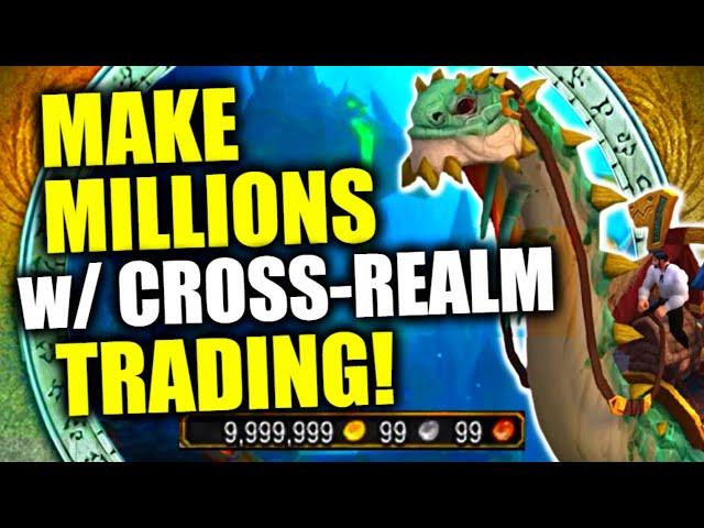 How To Make A Fortune w/ Cross-Realm Trading?! 9.4M In 24hrs! WoW Dragonflight Goldfarming