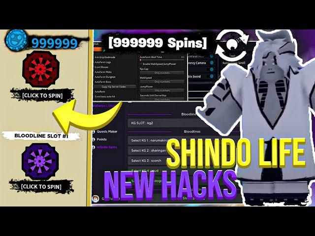 [BLOODLINE HACK] Roblox Shindo Life Hack Script GUI : Infinite Spins, Auto Farm *PASTEBIN 2022*