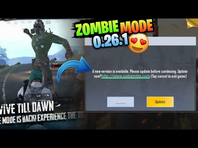 Pubg Lite 0.26.1 Update Upcoming All Features  Pubg Lite Zombies Mod Come back or not 