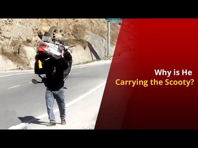 Petrol Price Hike: Kullu-man Carrying His Scooty Sets-off Relatable Reactions | NewsMo