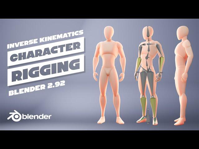 Easy Character Rigging with Inverse Kinematics | Blender 2.92 | Beginners tutorial